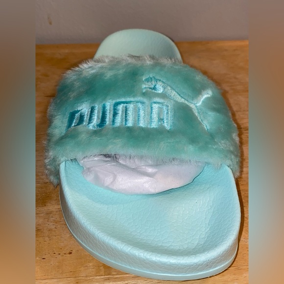 Rihanna x Puma Fenty furry slide sandals. Brand new, never worn. No box. - Picture 4 of 9